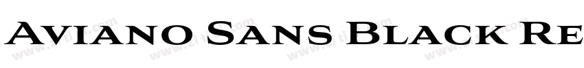 Aviano Sans Black Re字体转换